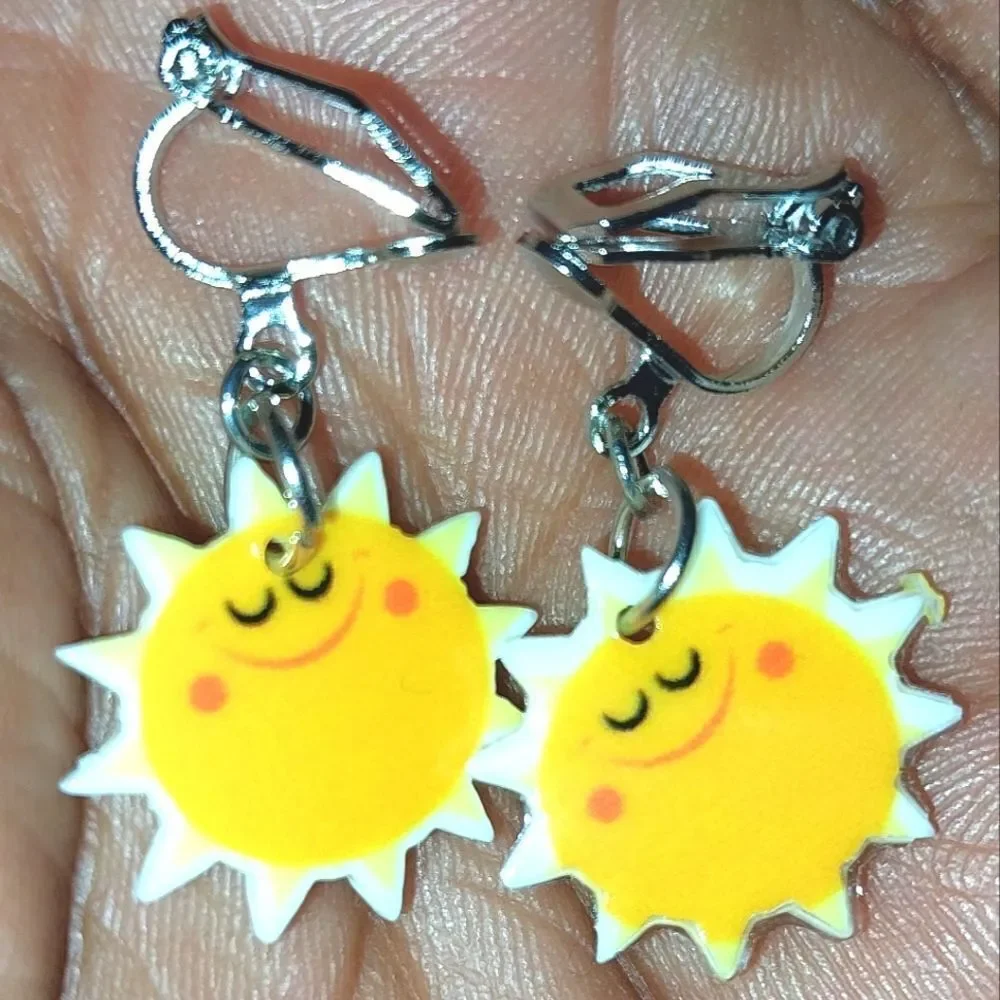 Super cute girls clip-on earrings